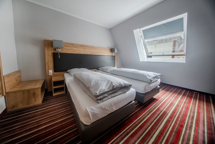 Doppelzimmer mit getrennten Betten