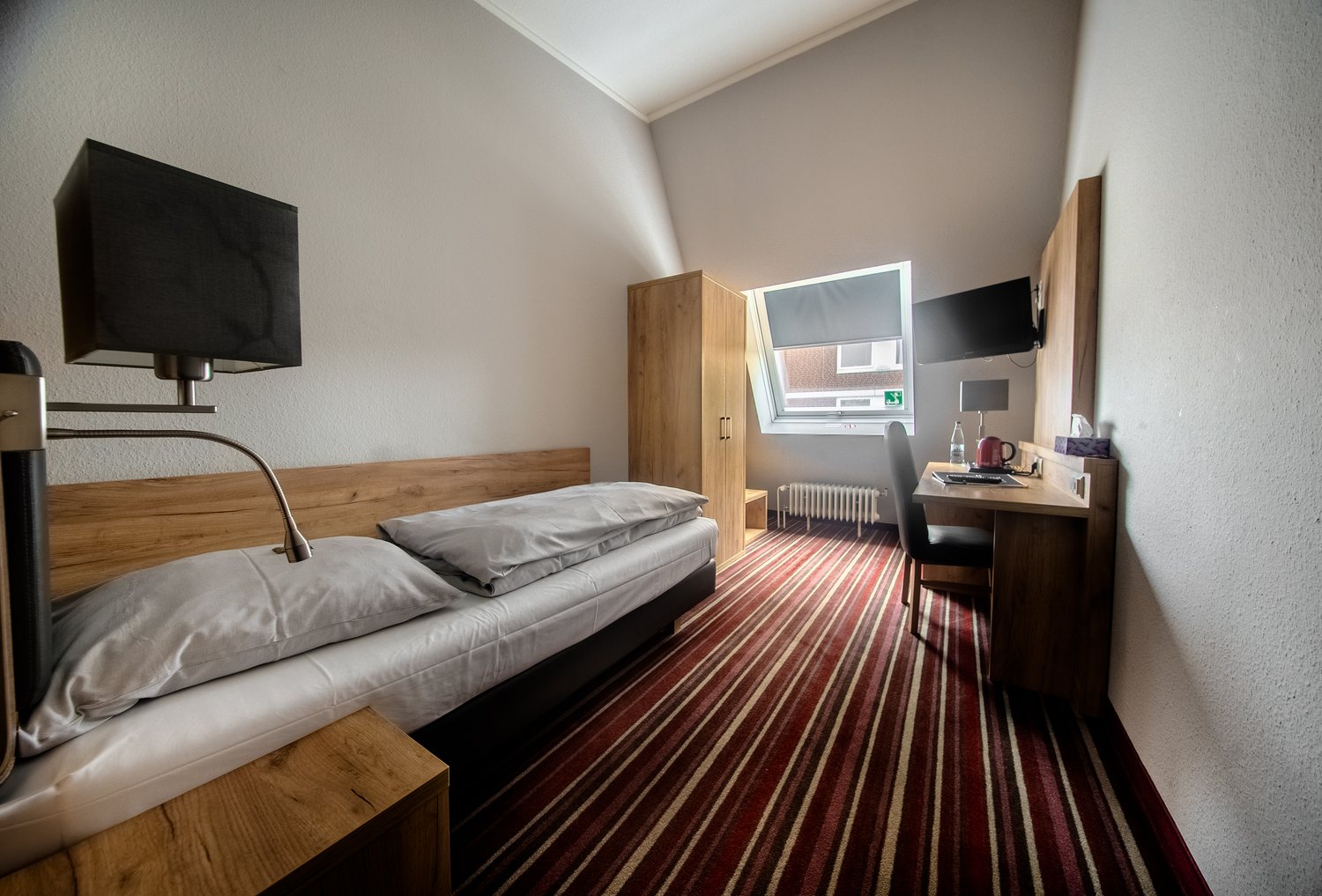 Einzelzimmer im Hotel Süderelbe